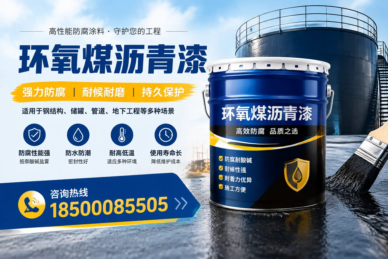 环氧煤沥青漆在工业中的应用，乌海企业的选择